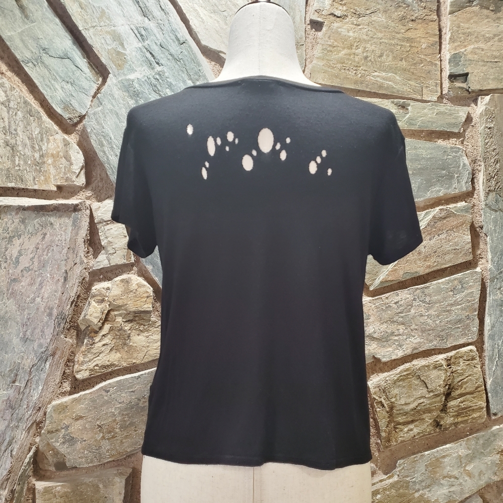 Local Lab Distressed Crop Top sz Lg - Picture 4 of 4